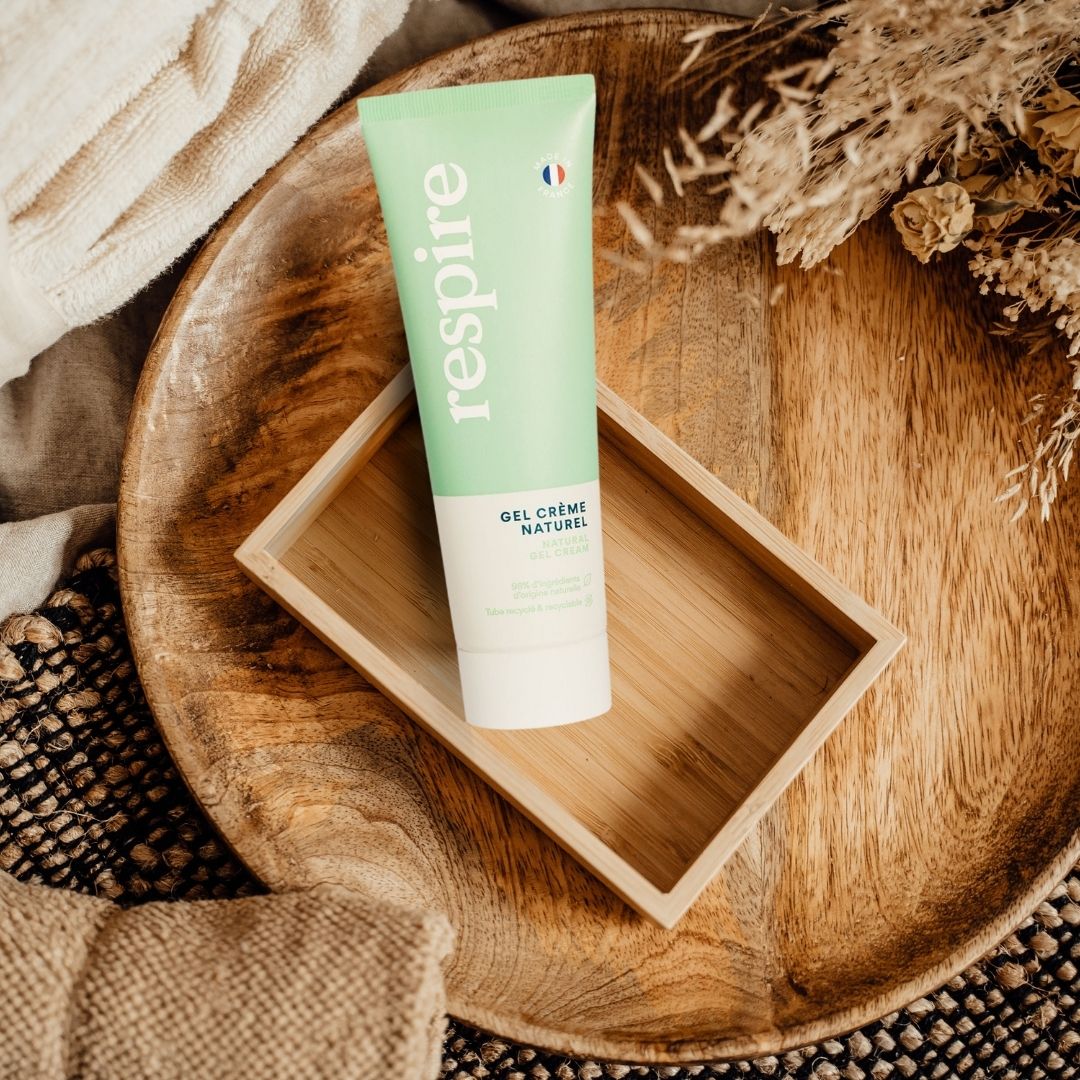 Gel crème visage 98% naturel et hydratant RESPIRE GLEAMAGAIN