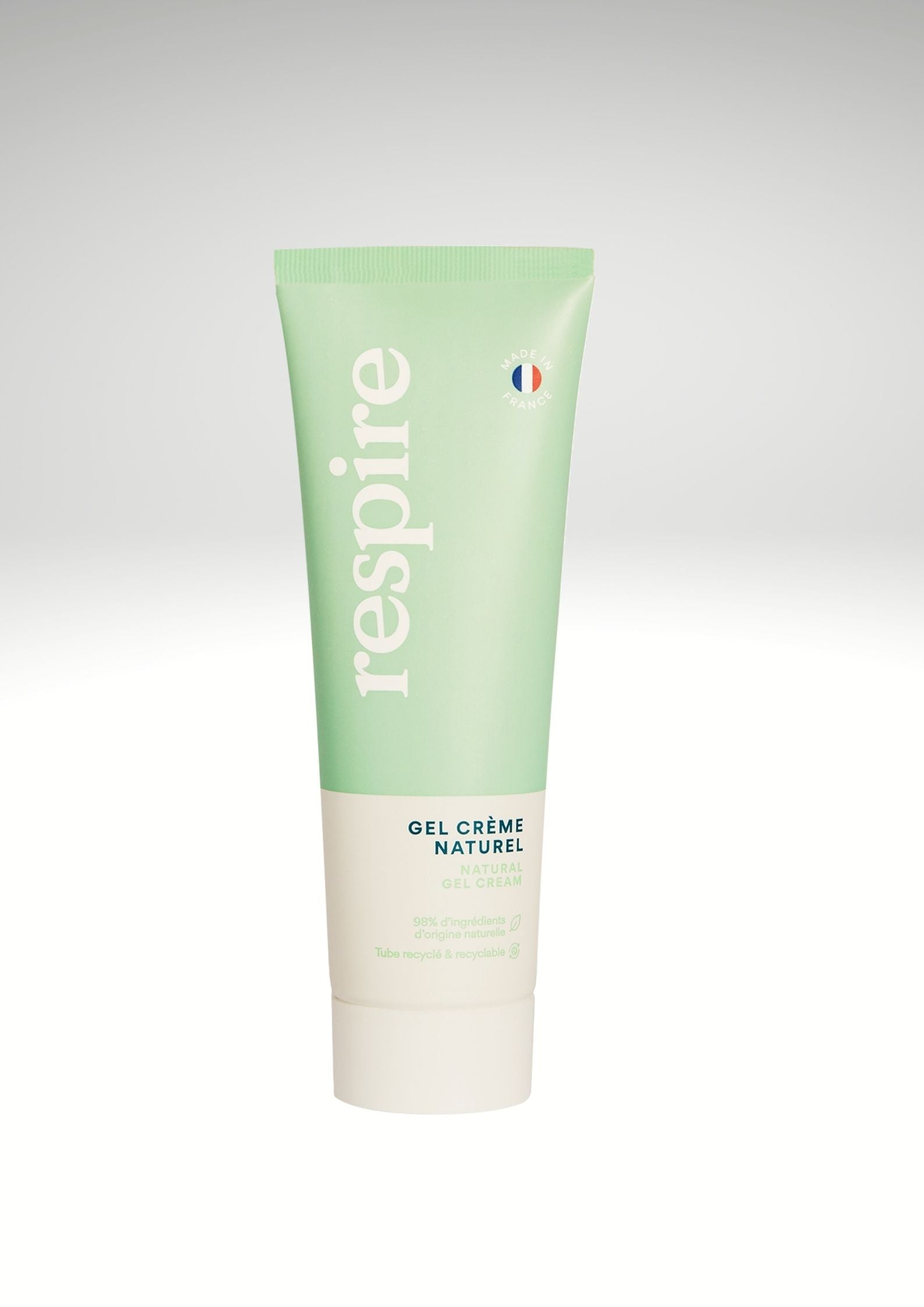 Gel crème visage 98% naturel et hydratant RESPIRE GLEAMAGAIN