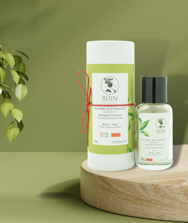 Poudre Visage 2 en 1 au Matcha thé vert et Azuki